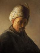 REMBRANDT Harmenszoon van Rijn Old man with turban USA oil painting artist